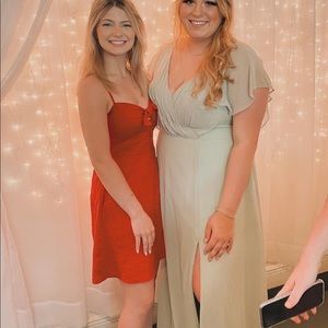 Sage Green Azazie Bridesmaids Dress